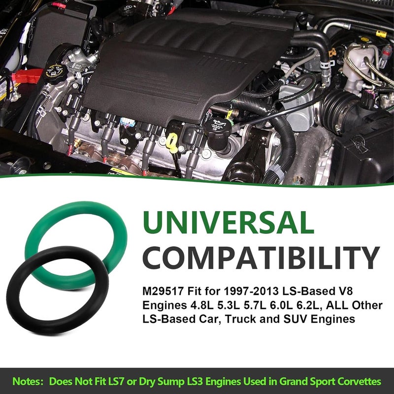 Antrys M29517 Oil Pump Pickup O-Ring Seals Compatible with LS Engines 4.8 5.3 5.7 6.0 6.2 LS1, 12584922 to Seal The Oil Pump Pickup Tube, Maintain Oil Pressure and Ensuring a Reliable Oil Supply - 8 Pack - Image 2